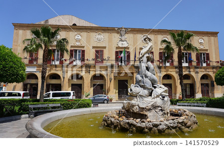 Fountain Triton at Monreale, Sicily Italy Fountain Triton at Monreale, Sicily Italy 141570529
