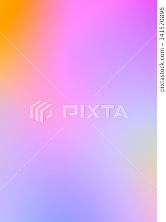 Ethereal holographic gradient background with fluid purple, pink, and orange pastel tones. Soft blurry texture for modern UI/UX design. 141570898