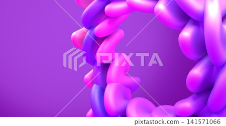 Abstract Purple Inflatable Ring Structure 3D Render Modern Gradient Background Abstract Purple Inflatable Ring Structure 3D Render Modern Gradient Background 141571066