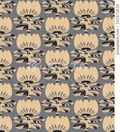 floral pattern with flowers floral pattern with flowers 141571618
