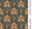 seamless pattern with flowers 141571620