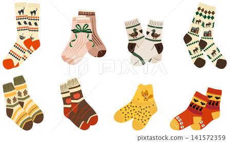 Cozy Autumn Socks Collection Warm Wool Socks, Knee Highs and Halloween Patterns Cozy Autumn Socks Collection Warm Wool Socks, Knee Highs and Halloween Patterns 141572359