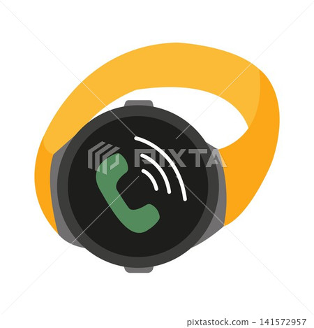 Smart watch with incoming call flat Smart watch with incoming call flat 141572957