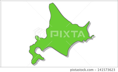 日本地圖 ② 北海道 141573623