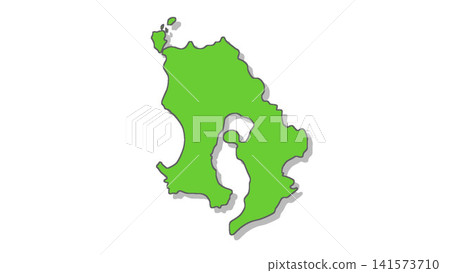 日本地圖 ② 鹿兒島縣 日本地圖 ② 鹿兒島縣 141573710