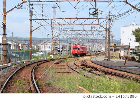 Nankai Electric Railway's "Kata Medetai Densha" (Kata Auspicious Train) - A sightseeing train Nankai Electric Railway's "Kata Medetai Densha" (Kata Auspicious Train) - A sightseeing train 141573896