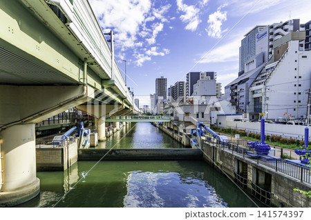 大阪, 北濱, 大阪府大阪市東橫堀河水閘 大阪, 北濱, 大阪府大阪市東橫堀河水閘 141574397