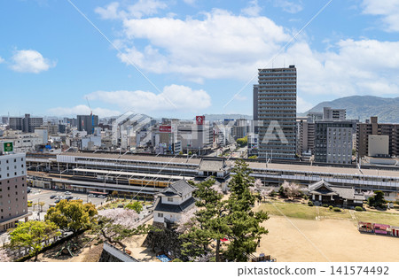 Fukuyama City, Hiroshima Prefecture: Streetscape of Fukuyama (around JR Fukuyama Station) Fukuyama City, Hiroshima Prefecture: Streetscape of Fukuyama (around JR Fukuyama Station) 141574492