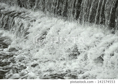 Flooding and rising water levels of rivers 141574553