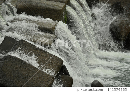 Flooding and rising water levels of rivers Flooding and rising water levels of rivers 141574565