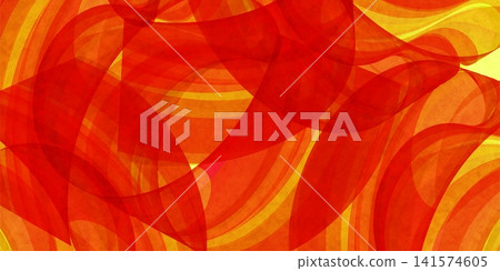 Abstract background with vibrant red and yellow curved layers Abstract background with vibrant red and yellow curved layers 141574605