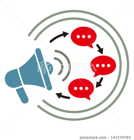 A conceptual illustration illustrating the information diffusion and reverberation caused by the echo chamber phenomenon. A conceptual illustration illustrating the information diffusion and reverberation caused by the echo chamber phenomenon. 141574765