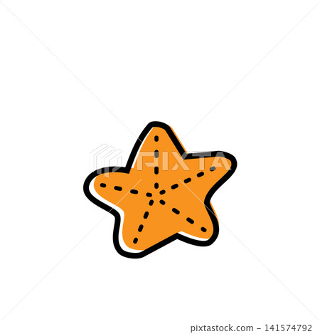 手繪海星插圖 手繪海星插圖 141574792