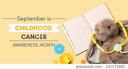 Childhood cancer. Colorful design showcases childhood cancer awareness month Childhood cancer. Colorful design showcases childhood cancer awareness month 141575985
