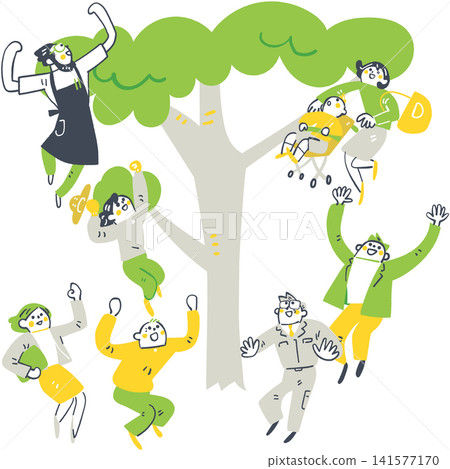 我們的飛躍：該地區的居民分享著實現偉大目標的喜悅，並向前邁出了一大步。 141577170