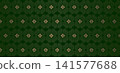 A subtle green design with a gold Chinese floral pattern 141577688