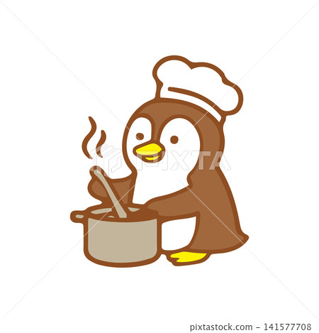 cute penguin cooking cute penguin cooking 141577708
