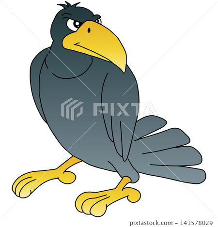 Hand-drawn animal illustration ☆ Crow Hand-drawn animal illustration ☆ Crow 141578029
