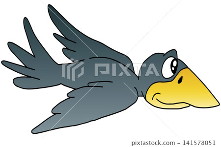 Hand-drawn animal illustration ☆ Crow Hand-drawn animal illustration ☆ Crow 141578051