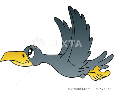 Hand-drawn animal illustration ☆ Crow Hand-drawn animal illustration ☆ Crow 141578052