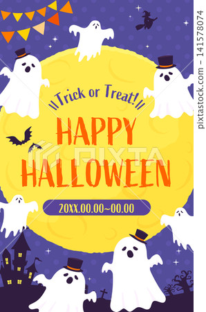 Ghost Purple Halloween Template 2_Vertical Ghost Purple Halloween Template 2_Vertical 141578074