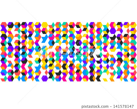 3d cube hexagonal seamless pattern decoration 3d cube hexagonal seamless pattern decoration 141578147