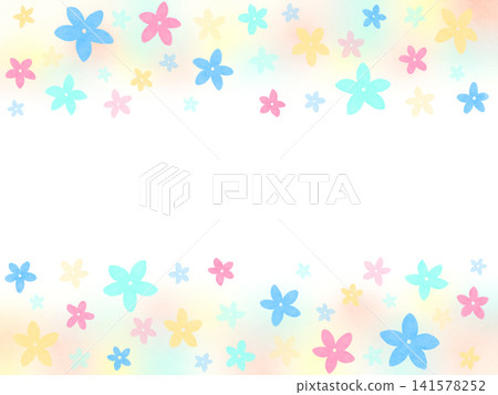 色彩繽紛的花卉背景 色彩繽紛的花卉背景 141578252