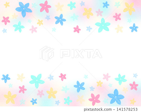 色彩繽紛的花卉背景 色彩繽紛的花卉背景 141578253