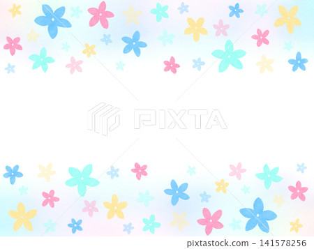 色彩繽紛的花卉背景 色彩繽紛的花卉背景 141578256