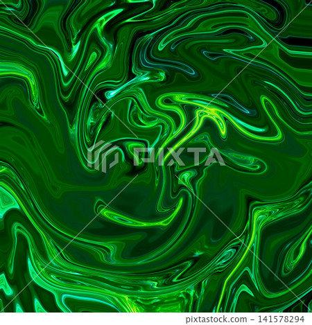 Fluid Art. Abstract colorful background, wallpaper. Mixing paints. Modern art. Marble texture 141578294