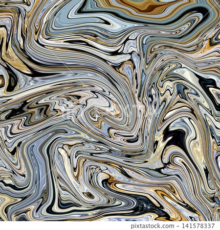 Fluid Art. Abstract colorful background, wallpaper. Mixing paints. Modern art. Marble texture 141578337