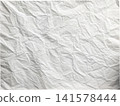 White blank crumpled paper texture background 141578444