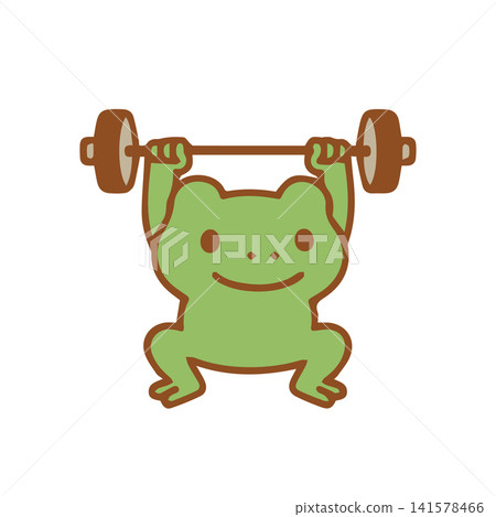cute frog lifting weights cute frog lifting weights 141578466