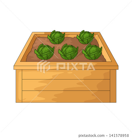 Illustration of Veg Garden Illustration of Veg Garden 141578958
