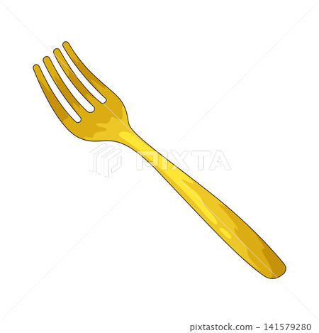 Illustration of Plastic Fork Illustration of Plastic Fork 141579280