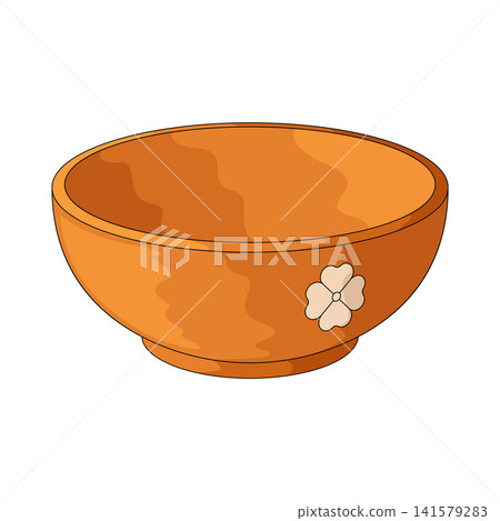 Illustration of Plastic Bowl Illustration of Plastic Bowl 141579283