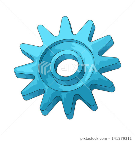 Illustration of Plastic Gear 141579311