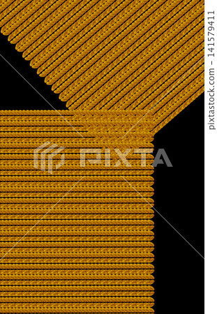 背景採用直針織的赭色蕾絲狀布料。 背景採用直針織的赭色蕾絲狀布料。 141579411