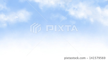 Natural blue sky background with transparent gradient 141579569