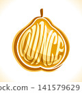 Vector logo for Quince Fruit 141579629