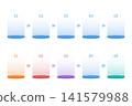 Infographic materials numbered 1 through 5 141579988