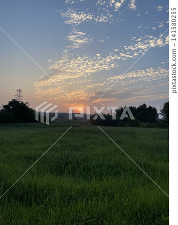 Country morning glow Country morning glow 141580255