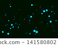 Cyan Network Connection on Black Background, Digital Technology Nodes Vector Illustration Cyan Network Connection on Black Background, Digital Technology Nodes Vector Illustration 141580802