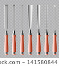 Woodworking Chisel Tool Set Vector 141580844
