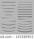 Realistic Page Divider Drop Shadows Vector 141580953