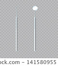 Realistic Stainless Steel Dental Instruments Vector 141580955