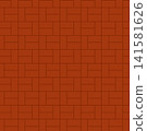 Simple brick wall vector background illustration C 141581626