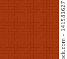 Simple brick wall vector background illustration D 141581627