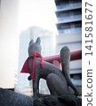 Fox at a city shrine 141581677