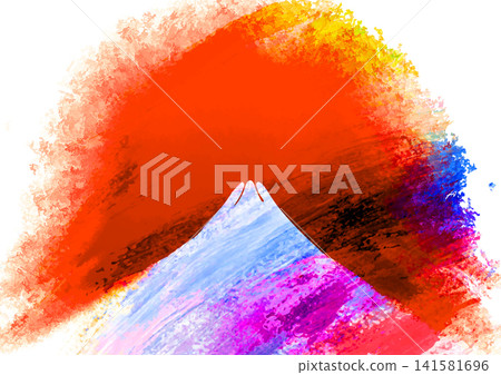 日本富士山紅色抽象背景素材,可用於新年或日式設計。 日本富士山紅色抽象背景素材,可用於新年或日式設計。 141581696